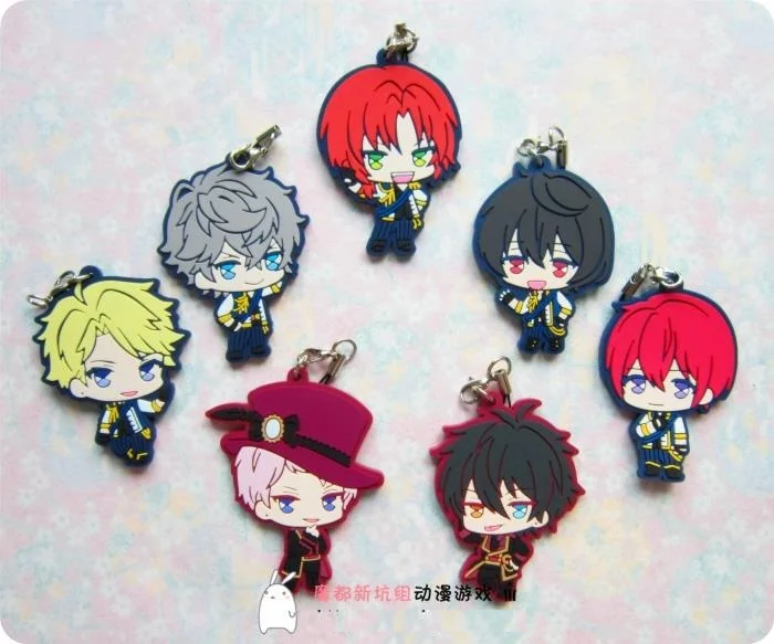 

Ensemble Stars Anime Idol High School Game Team Trickstar ES 2nd Ver Rubber Keychain