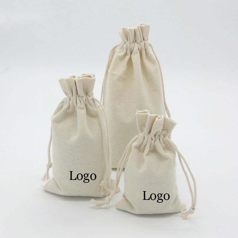 

Canvas Drawstring Bag Jewelry/Wedding/cosmetic/Gift/Packaging/Hair/Wig Original Ecology Party Favors Souvenir Pouch Custom 20p