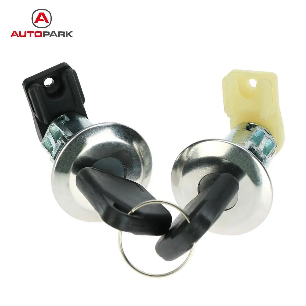 

Pair of Front Door Lock Barrels Set with Keys for Peugeot 106 MK2 1997-2004 205 405