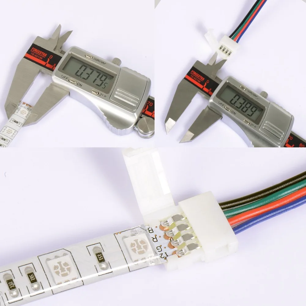 500 шт. 10 мм 4 pin 15 см провода без пайки светодиодные полосы разъем удлинитель провода аксессуары для освещения smd 5050 светодиодные ленты rgb