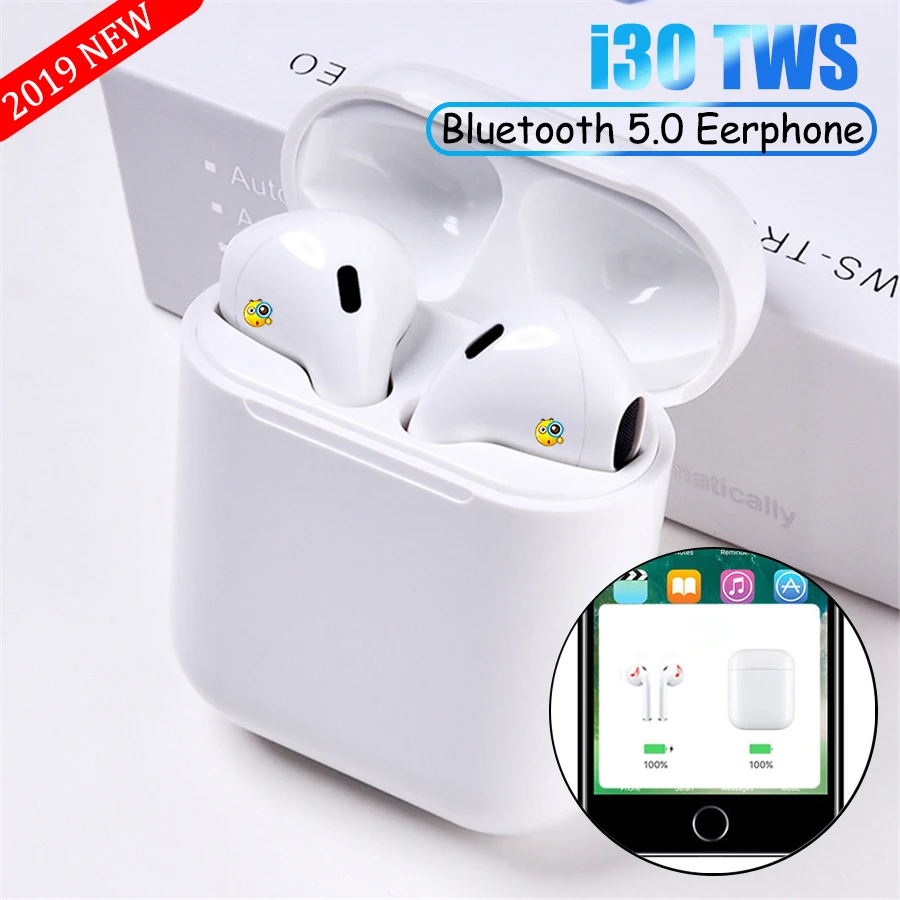 

i30 TWS Earbuds Bluetooth Wireless i 30 i30TWS Earphone PK I9S I10 I12 W1 Chip LK TE9 LK-TE9 For iPhone Earphones all Phone