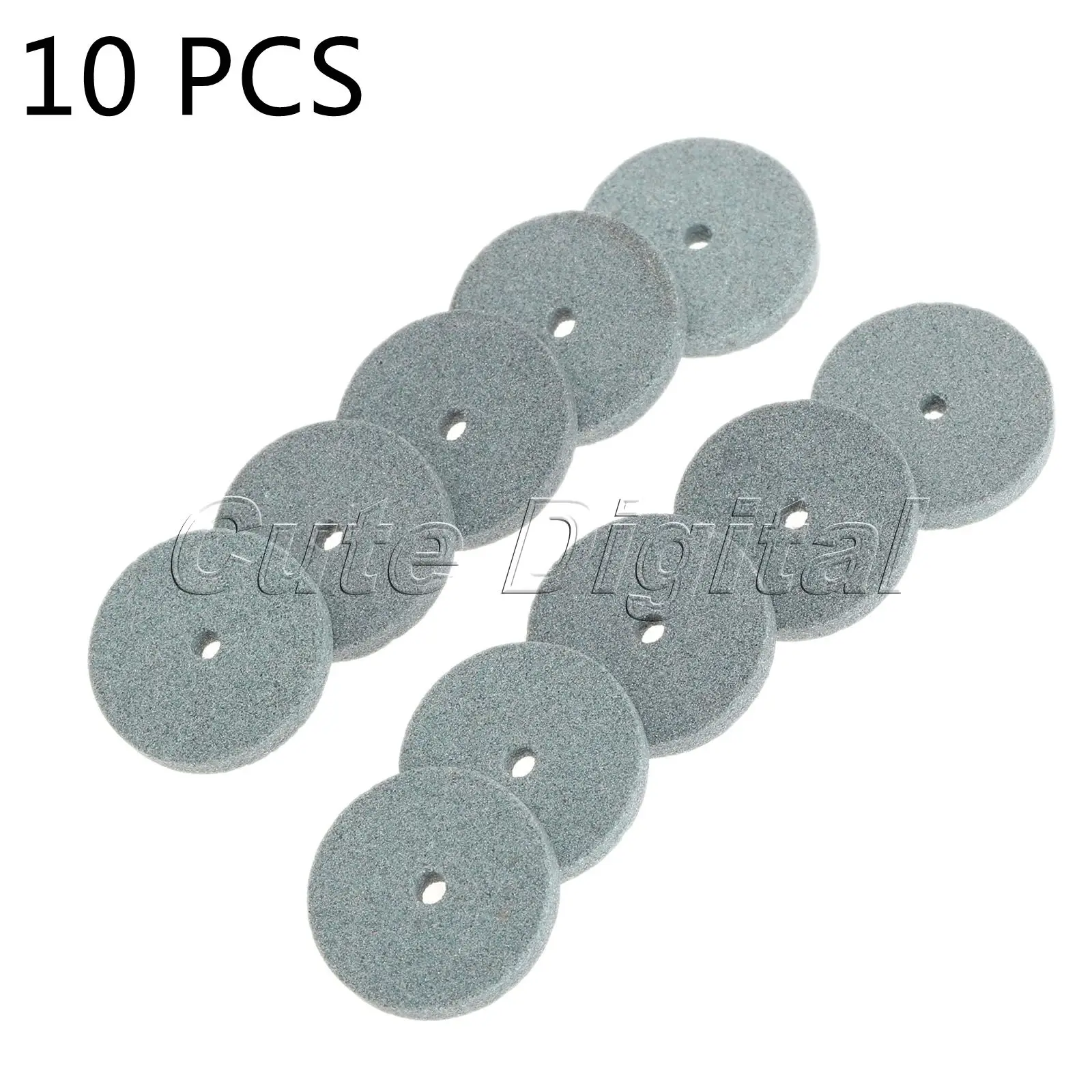 10pcs Dia. 20mm Mini Green Grinding Wheel Polishing Mounted Stone Abrasive Tools For Bench Grinder Dremel Rotary Tool Accessory
