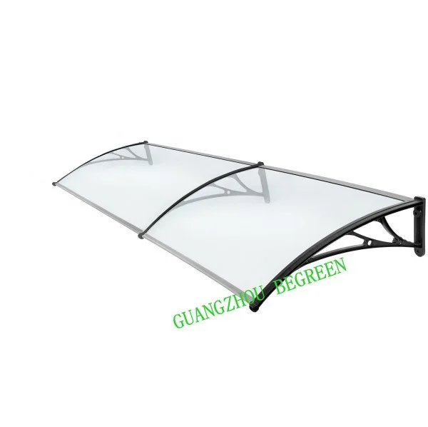 

YP100200 100x200cm 39x79in plastic bracket polycarbonate awning, PC window canopy,entrance cover,marquesinas puertas