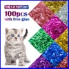 New Fashion colour Cat  Nail Caps soft cat  Claw  Soft Paws100PCS/lot with free Adhesive Glue Size XS S M LGift for pet 1