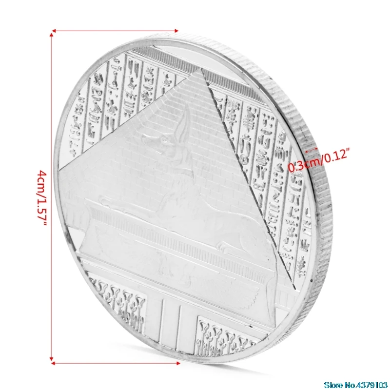 Памятная монета Сувенир посеребренные Libra Египетскую пирамиду памятные вызов монета сувенирная
