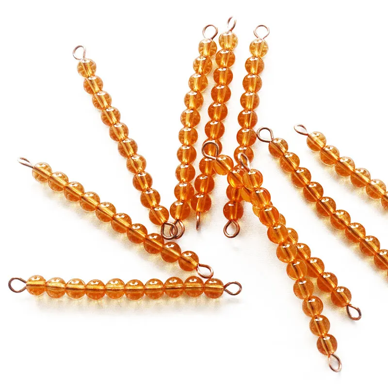 

Montessori Math Materials Golden Beads Count Preschool Educational Learning Toys For 3 years olds Montessori Juguetes ME1764H