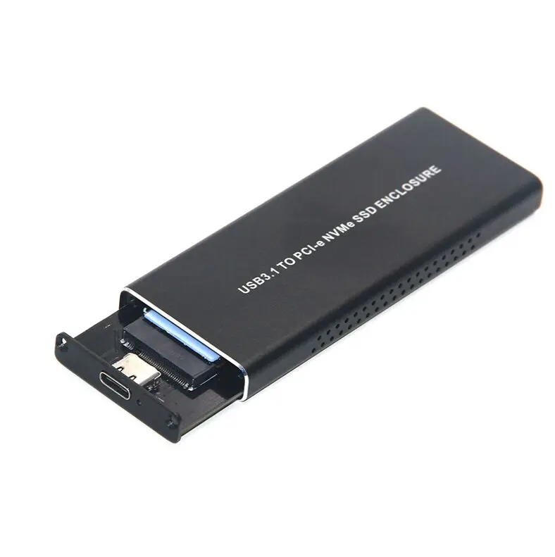 

PCIE SSD Hard Disk Drive Case M.2 to USB Type C 3.1 NVMe HDD Enclosure External Box