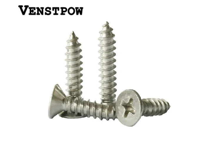 

100pcs GB846 M2.2x13 mm M2.2*13 mm 304 Stainless Steel flat head cross Countersunk head self tapping screw