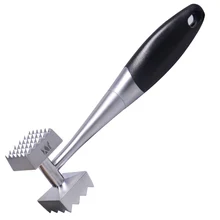

Hot sale kitchen accessories 1 piece double meat hammer ABS+TPR and aluminum alloy manual meal grinder meatball minced machine