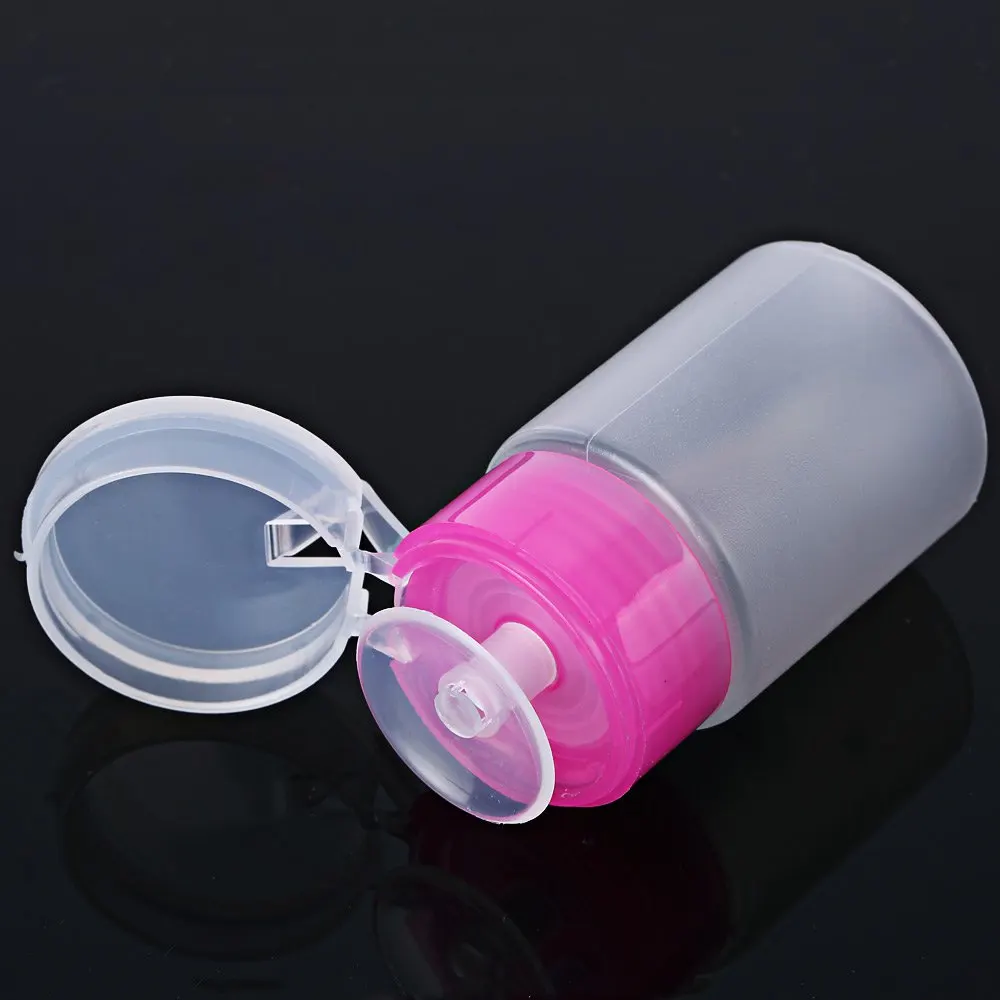 60ML Mini Empty Pump Dispenser Nail Polish Remover Cleaner Small