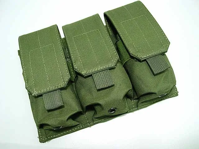 Тактический MOLLE тройной M4 подсумок камуфляж Gaine Pack военный тактический страйкбол клип Лесной Камуфляж Mag охотничья сумка Flyye