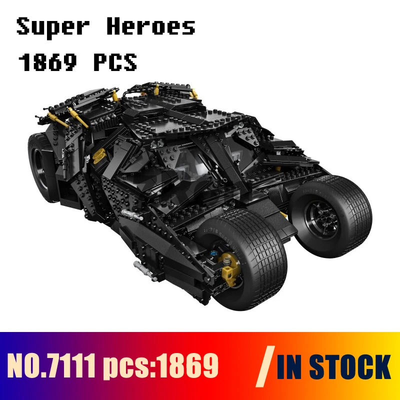 

Compatible with lego 76023 Models building toy 7111 1869pcs Super Heroes Batman The Tumbler Building Blocks toys & hobbies
