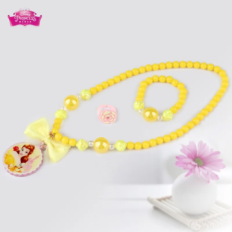 Disney Princess girls toys for 6 years frozen Children's Necklace Girl Princess Bracelet Ring Three-piece Sophia girls toys Disney Princess girls toys for 6 years frozen Children's Necklace Girl Princess Bracelet Ring Three-piece Sophia girls toys