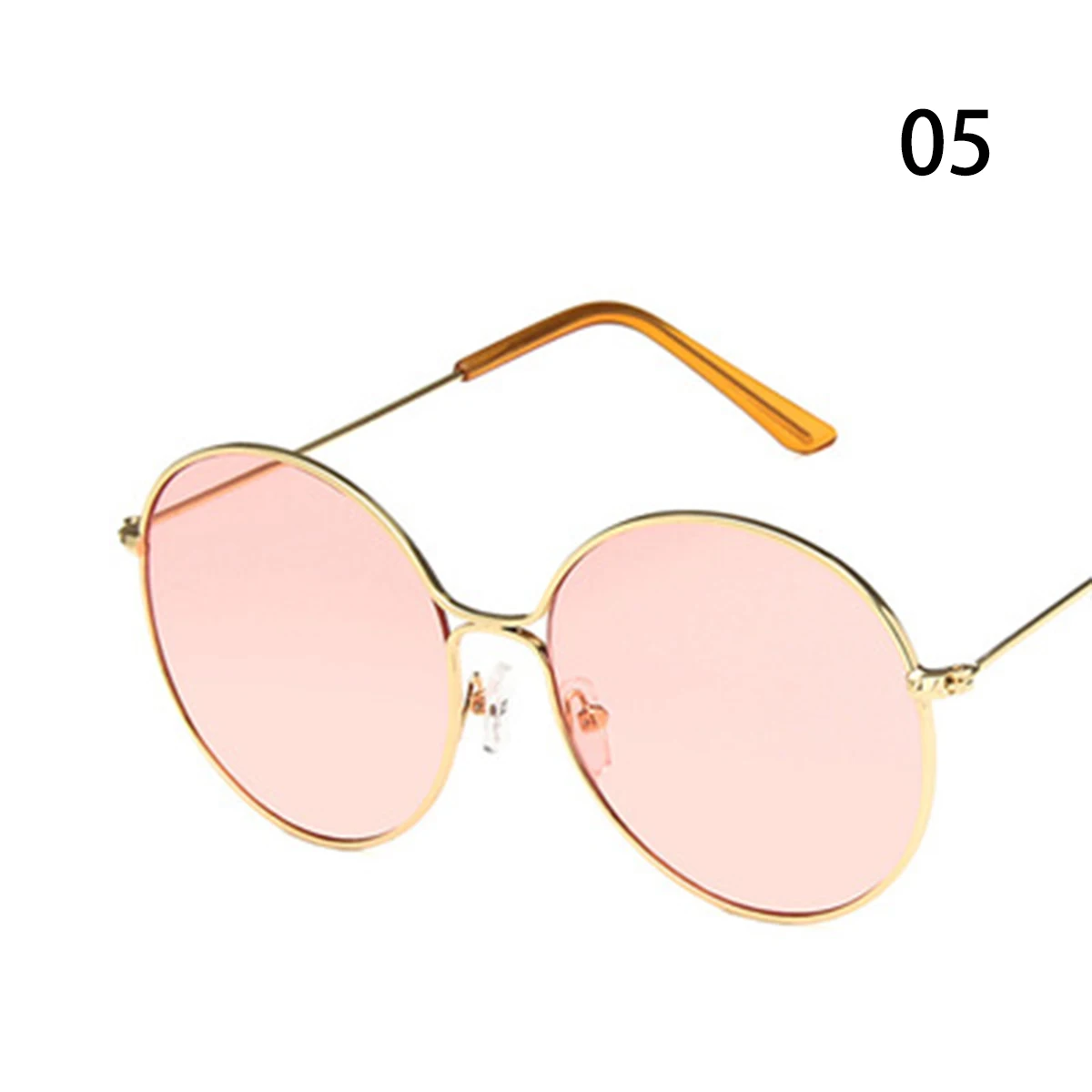 Evrfelan ретро круглые розовые Солнцезащитные очки женские Винтажные Солнцезащитные очки для женщин оправа из сплава gafas de sol - Цвет линз: 5