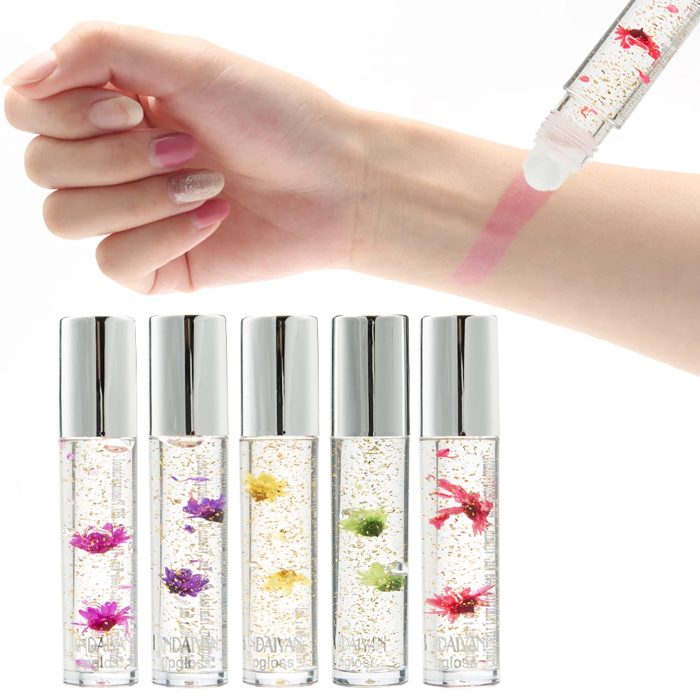 Jelly Moisturizer Lip Gloss Lips Makeup Flower Lipstick Gel Nutritious