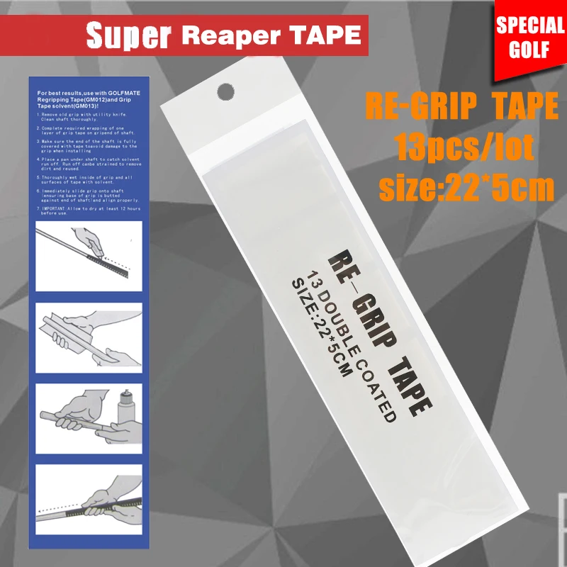 Hot Sale 13Pcs/Set Golf Grip Tape Double Sided Golf Club Grips Pre-Cut Golf Rubber Strips Strong Adhesiveness
