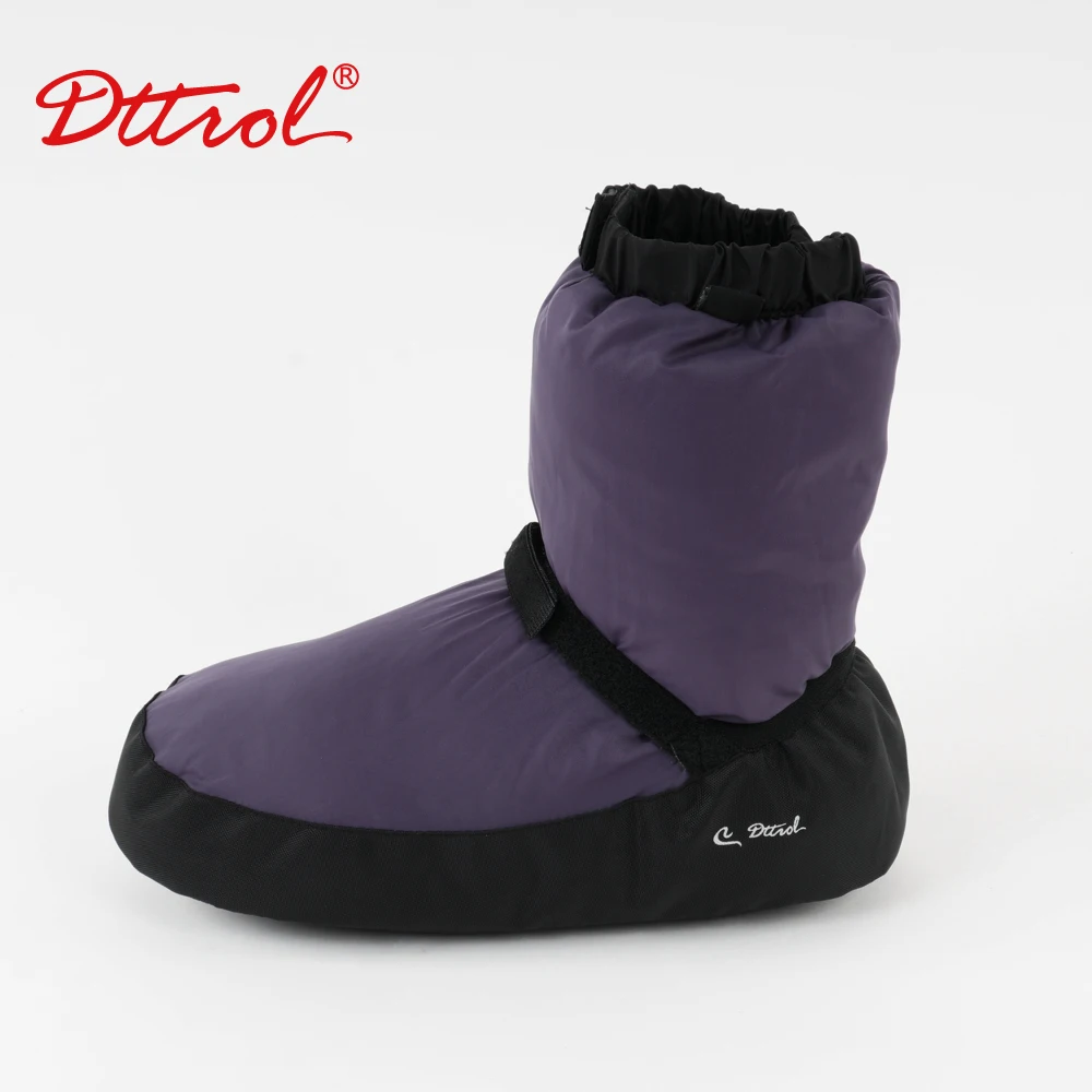 

Ballet Dance Warm Boot Girls Ballet Point Warm Shoes Ballet Castle Flo Ballerina Warm-up Booties Grey/Black/Purple Dance Apparel