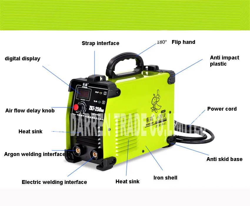 Новый портативный 220/380 V двойное напряжение инверторов IGBT сварочный аппарат ZX7-250DC 250Amp, сварщиков гладить shell
