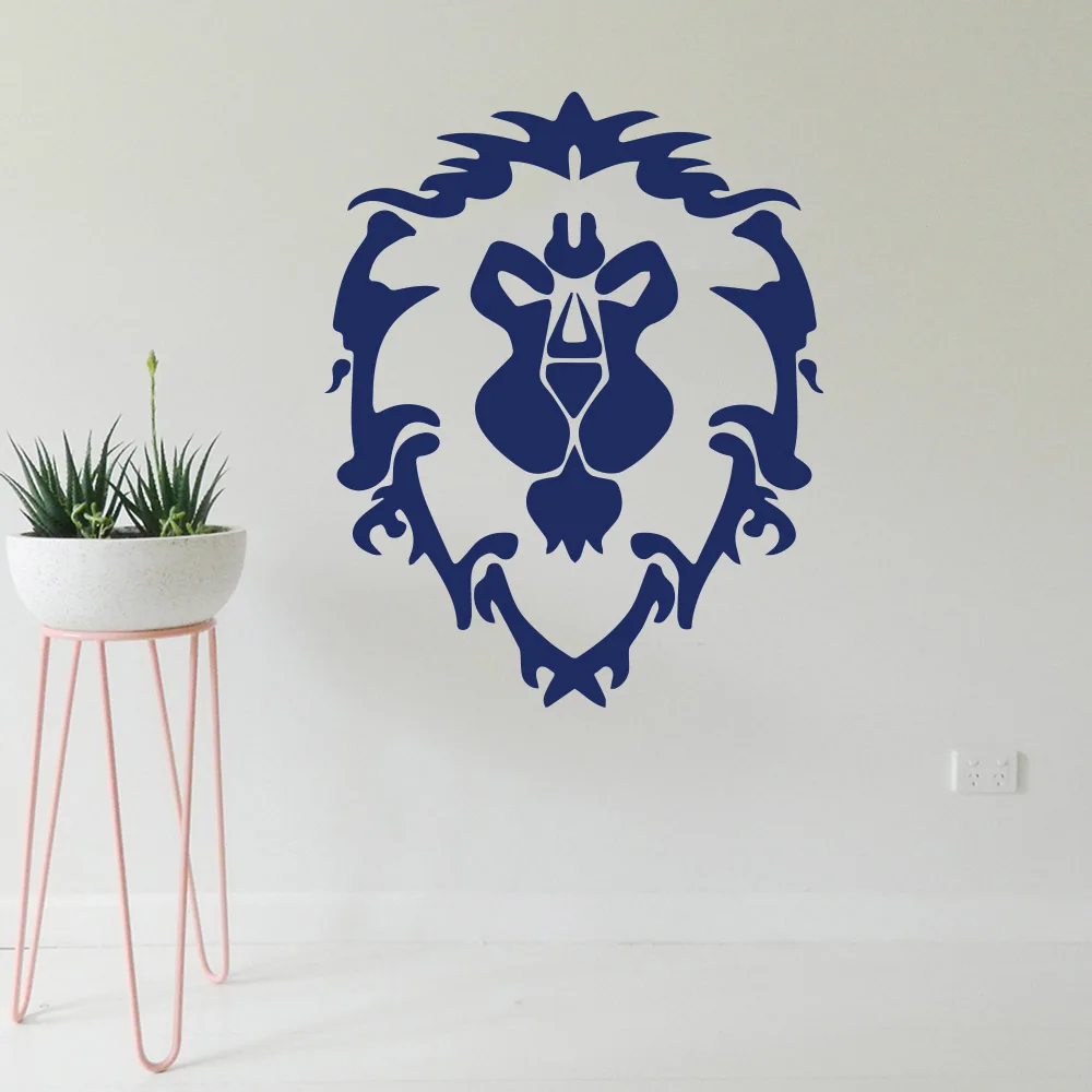 Alliance Wall Car Sticker Kids Room  World of Warcraft Game Car Laptop Decal Wow Game Living Room Bedroom Vinyl Decor