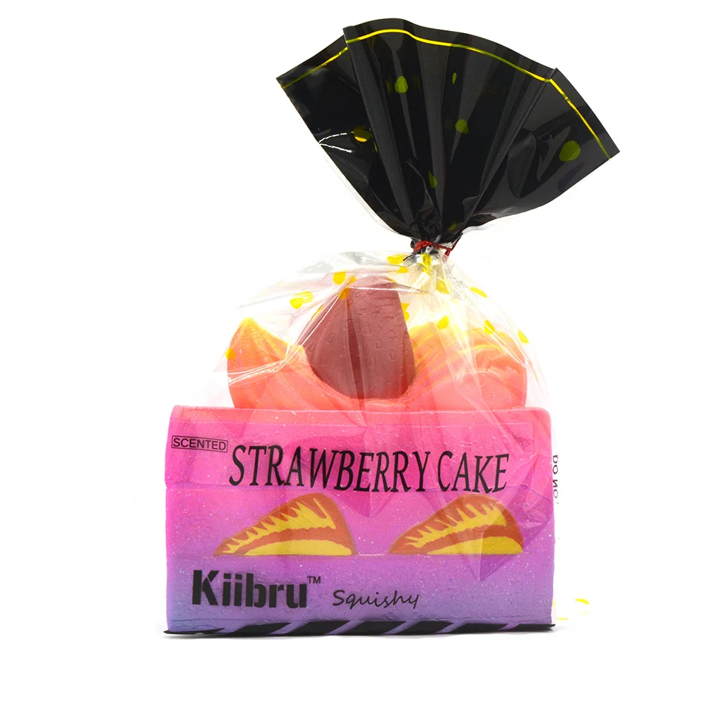 Galaxy Kiibru Rare Squishy Jumbo Strawberry Shortcake Slice Slow Rising Super 15CM Original ...