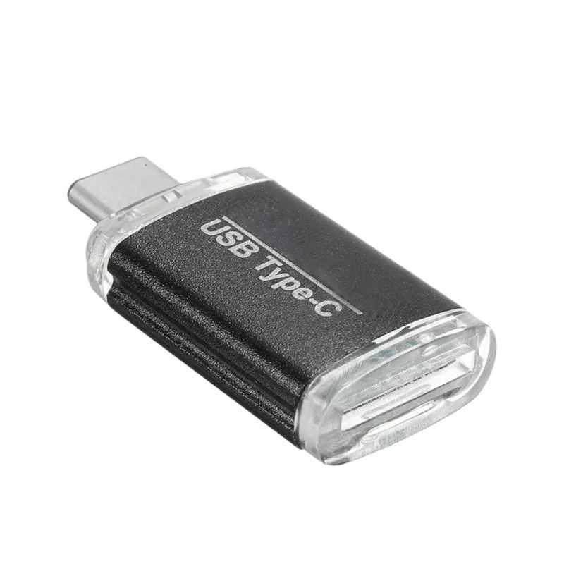 Мини Тип C USB 3,1 SD OTG адаптер TF Card Reader для сотового телефона plug and play алюминий сплав