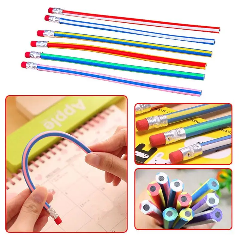 5Pcs 18cm Pencil Drawing Painting Tool Toys Flexible Students Stationery | Игрушки и хобби