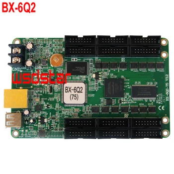 

BX-6Q2 Ethernet+USB Port 12*HUB75 1024*192 BX-6Q2(75) lintel full color LED controller Replace BX-5Q2+