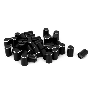 

UXCELL 40Pcs/lot 10x15.5mm Potentiometer Knobs Aluminum Alloy Potentiometer Control Volume Knobs Mini Cap Black Switch