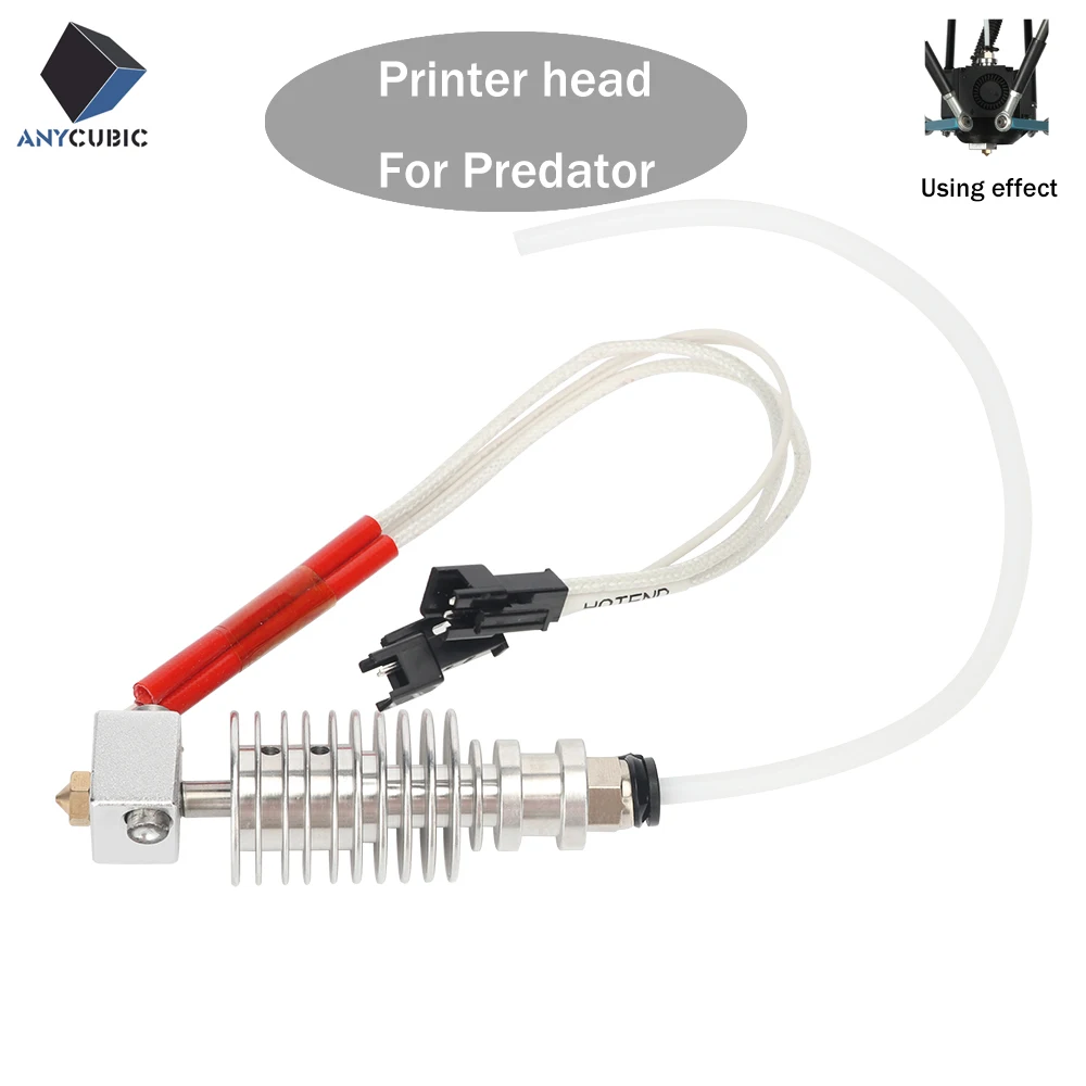 

ANYCUBIC 3D Printer Hotend Kit for Predator 24V with Heating tube Temperature Sensor and 0.4mm Nozzle Printer head