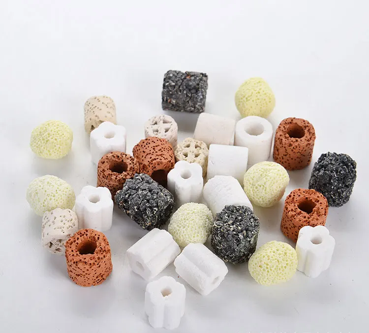 10 in 1 Fish tank aquarium filter material Ceramic Bio Porous Biological Rings Aquarium Fish Tank Nitrifying Bacteria Material