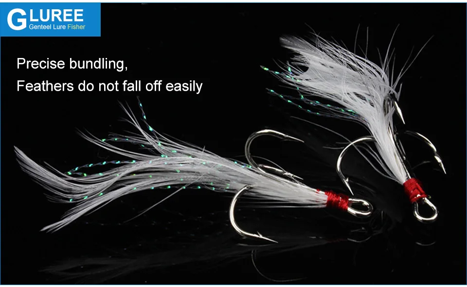 GLUREE-10PcsLot-4#-6#-Fishing-Hook-Red-White-Feather-Treble-Hooks-Barbed-Fishhooks-High-Carbon-Steel-Fishing-Tackle-Accessories_07