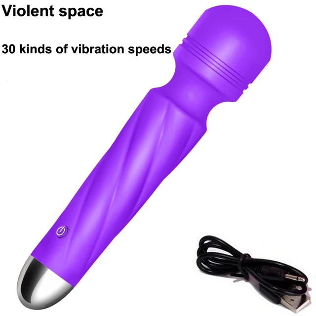 30 Speeds Powerful Vibrators For Women Magic Wand Vibrador Clitoris Stimulator Rabbit Vibrator Sex Toys For 30 Speeds Powerful Vibrators For Women Magic Wand Vibrador Clitoris Stimulator Rabbit Vibrator Sex Toys For
