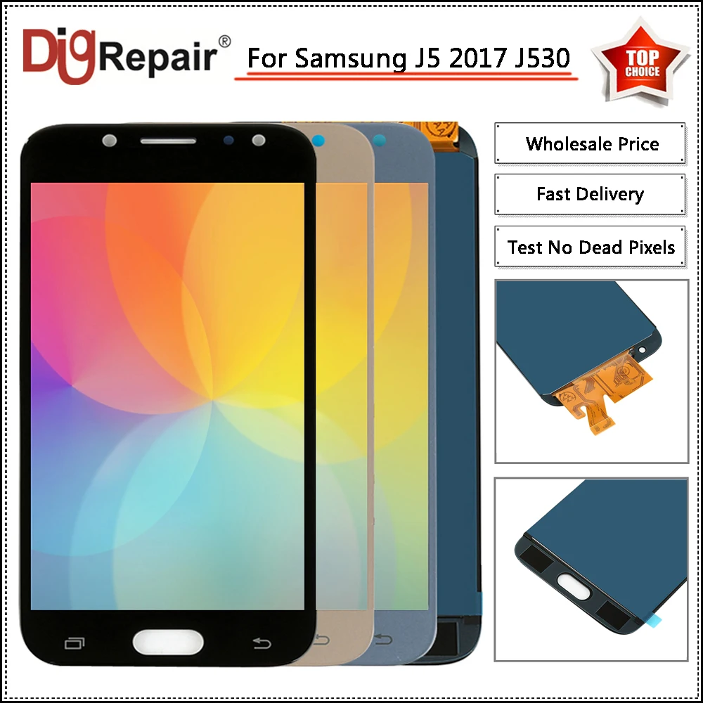 

j530f lcd For Samsung Galaxy J5 Pro 2017 Display J530 J530F SM-J530F LCD Display Digitizer Touch Screen Part J5 2017 J530 Screen