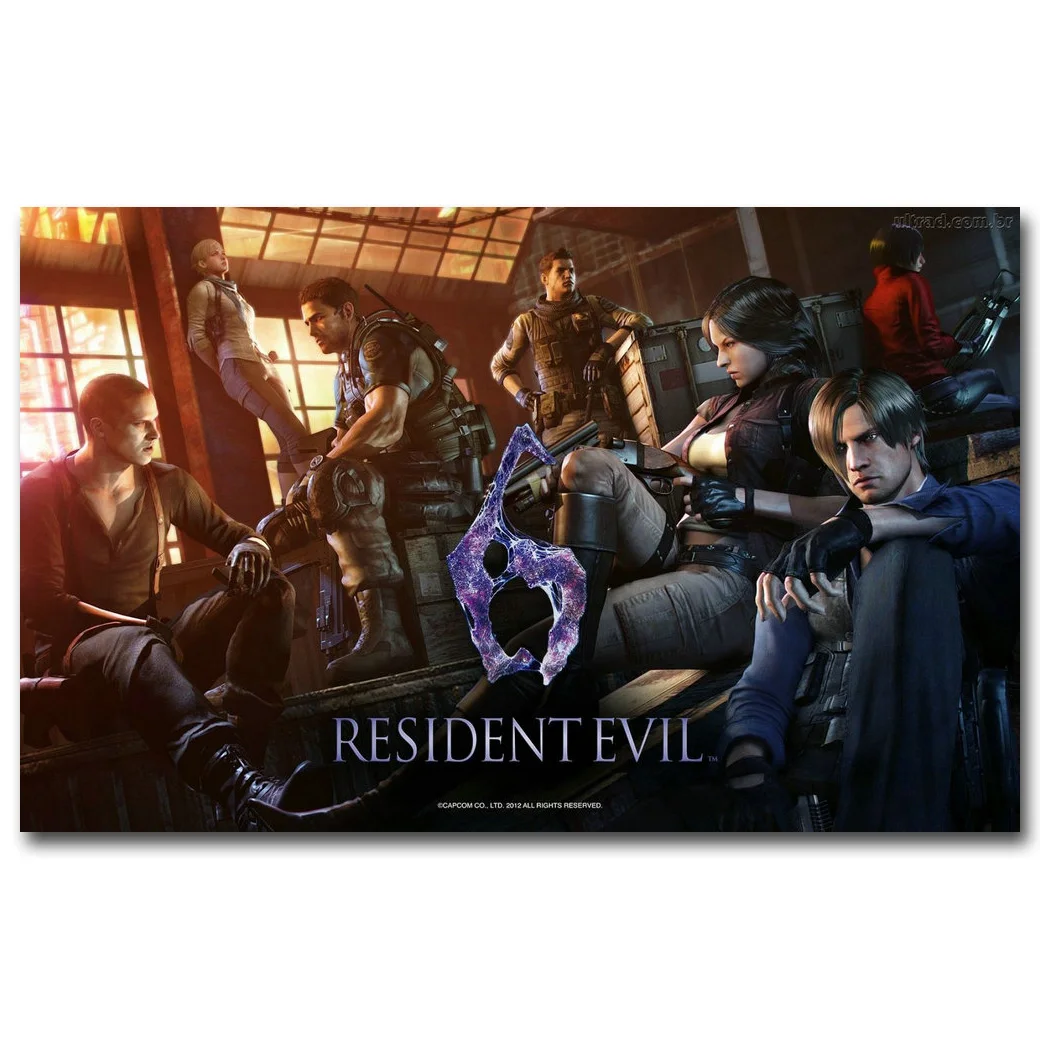 Resident Evil Art Silk Fabric Poster Print 13x20 24x36inch