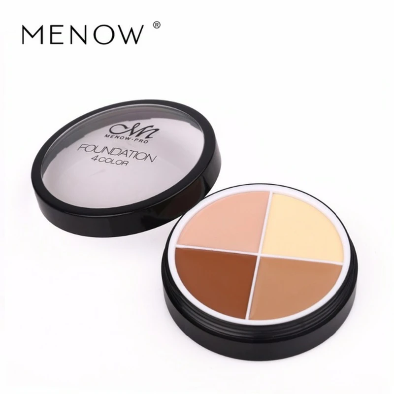 

MENOW four 4 color foundation cream, concealer, color matching, make-up cosmetics, moisturizing and waterproof.Face C14002