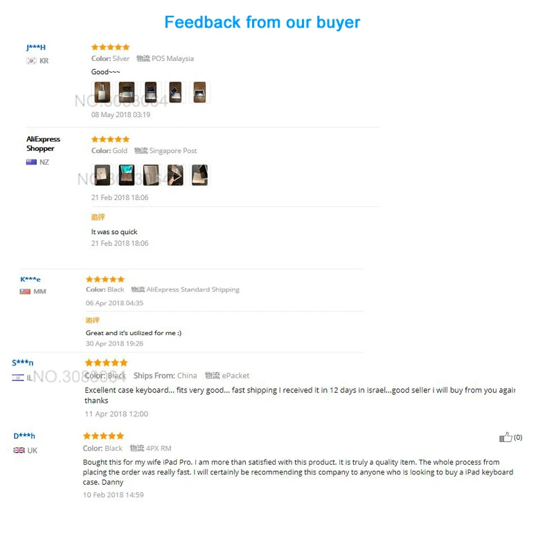 1 Good feedback from our buyer logo