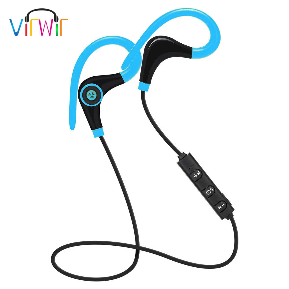 Беспроводные наушники VirWir Bluetooth спортивная гарнитура вкладыши Hands free с заушным