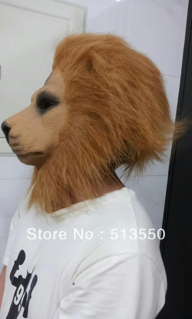 Реалистичная голова льва маска с волосами Король Лев фильм реквизит