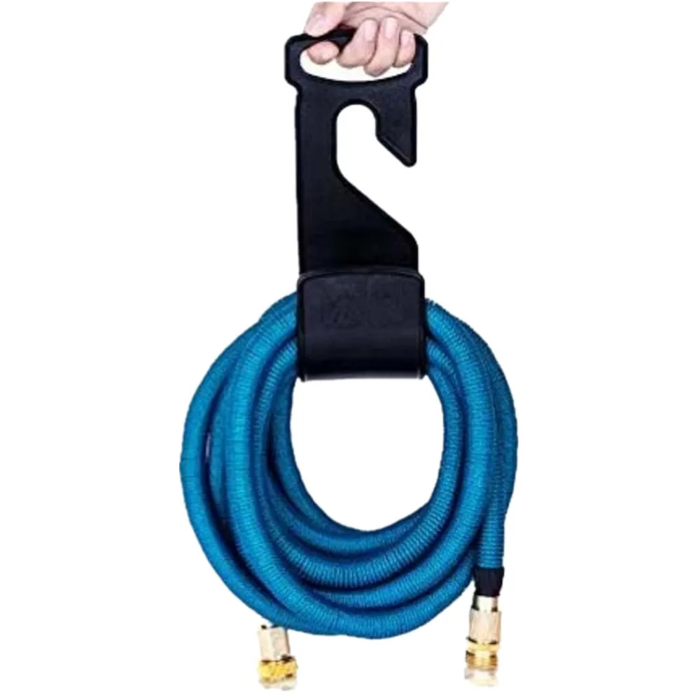 

New Wall Mounted Expanding Flexible Hose Pipe Holder Garden Home Garage Hose Pipe Hanger Hooks