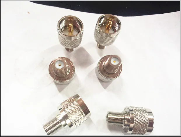 Разъем F Female к UHF PL259 PL-259 Male RF коаксиальный адаптер разъем 4 шт. | Строительство и