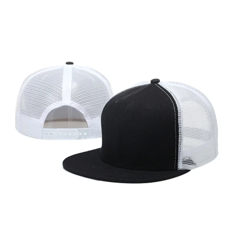 Женские и мужские регулируемые бейсбольные теннисные кепки, сетчатые дышащие бейсболки, плоские солнцезащитные шапки в стиле хип-хоп, лоскутные спортивные кепки