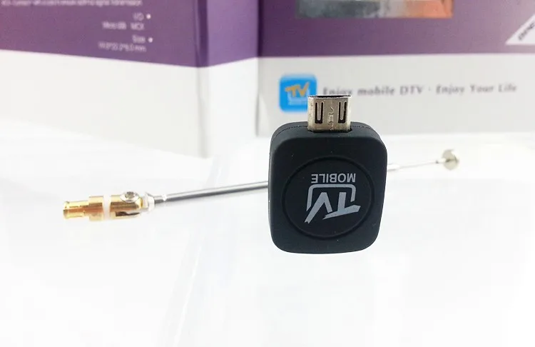 DVB-T ТВ приемник ТВ часы цифровой Satelite приемник адаптер для микро usb Android телефон планшет