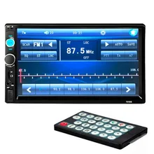 Double 2 DIN Car Bluetooth Audio 7in HD Radio In Dash Touch Screen Stereo MP3 MP5 Player 7010B USB Steering Wheel Control