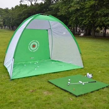 

6.6X4.6Feet Portable Pop Up Golf Practice Cage Hitting Net Driving Swing Indoor Outdoor with Carry Bag