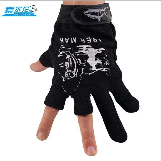 Special Price Suoerlun 1 Pair Fishing Gloves Breathable Anti-slip 3 Fingerless Fishing Gloves Outdoor Sports Cycling Camping Running Special Price Suoerlun 1 Pair Fishing Gloves Breathable Anti-slip 3 Fingerless Fishing Gloves Outdoor Sports Cycling Camping Running
