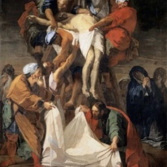 Descent from the Cross 1697 Jean Baptiste Jouvenet 1644-1717 French Oil on canvas Musee du Louvre Paris France 24 x 36