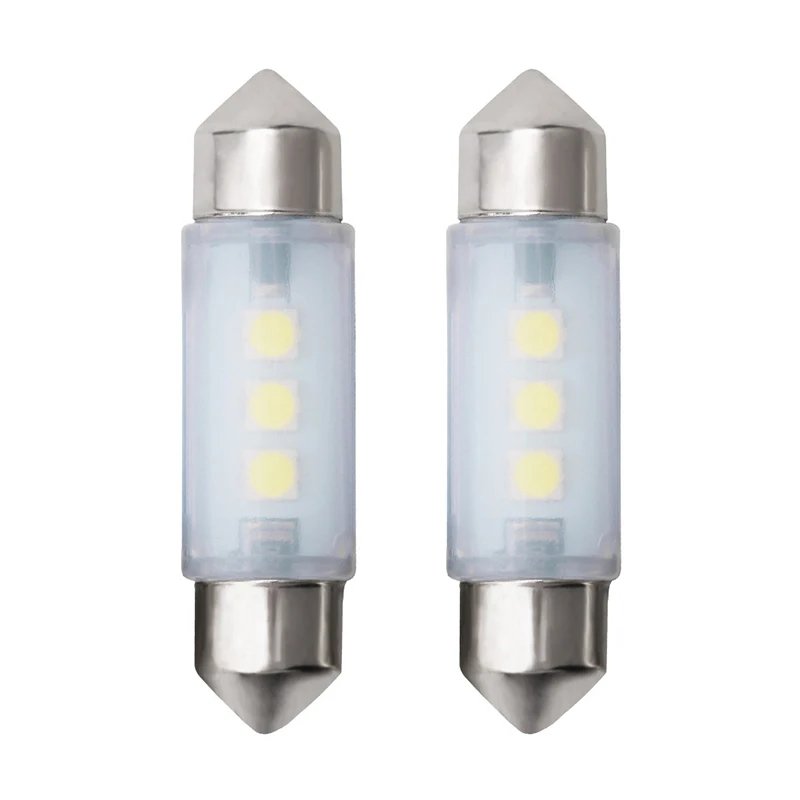 50pcs C5W 12V Festoon 31mm 36mm 39mm 41mm C10W LED Interior Light Bulb