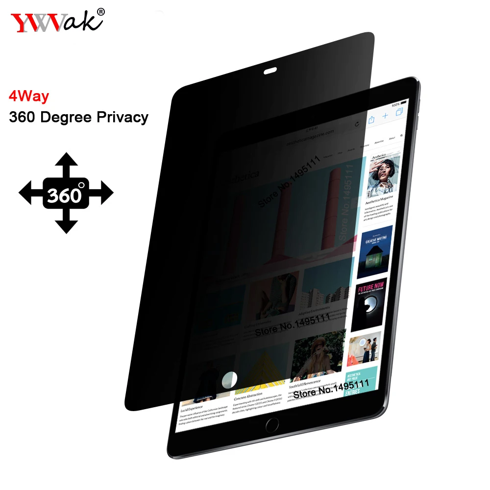 PET 360 degree Privacy Filter For 7.9 inch iPad mini 1 / 2 3 Anti-glare Screen protector Protective film | Компьютеры и офис