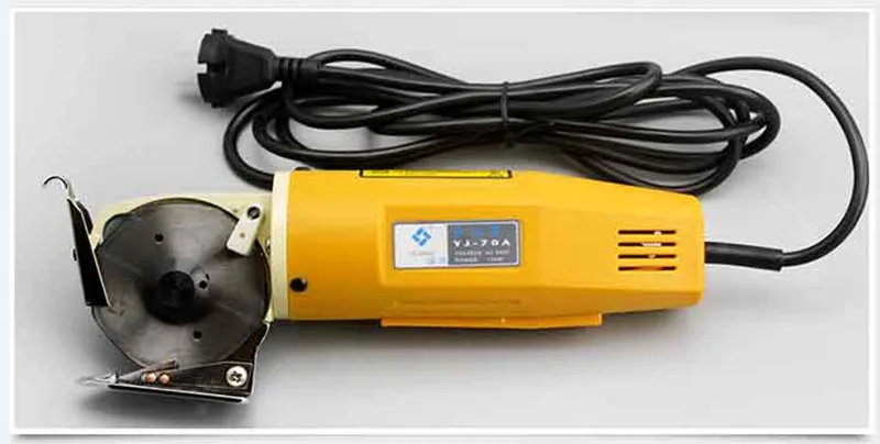 1PC YJ-70,70mm Blade Electric Round Knife Cloth Cutter Fabric Cutting Machine 220V Round Knife Cutting Machine yj 70 70mm blade electric round knife cloth cutter 220v 110v 170w fabric cutting machine round knife cutting machine 4pcs lot