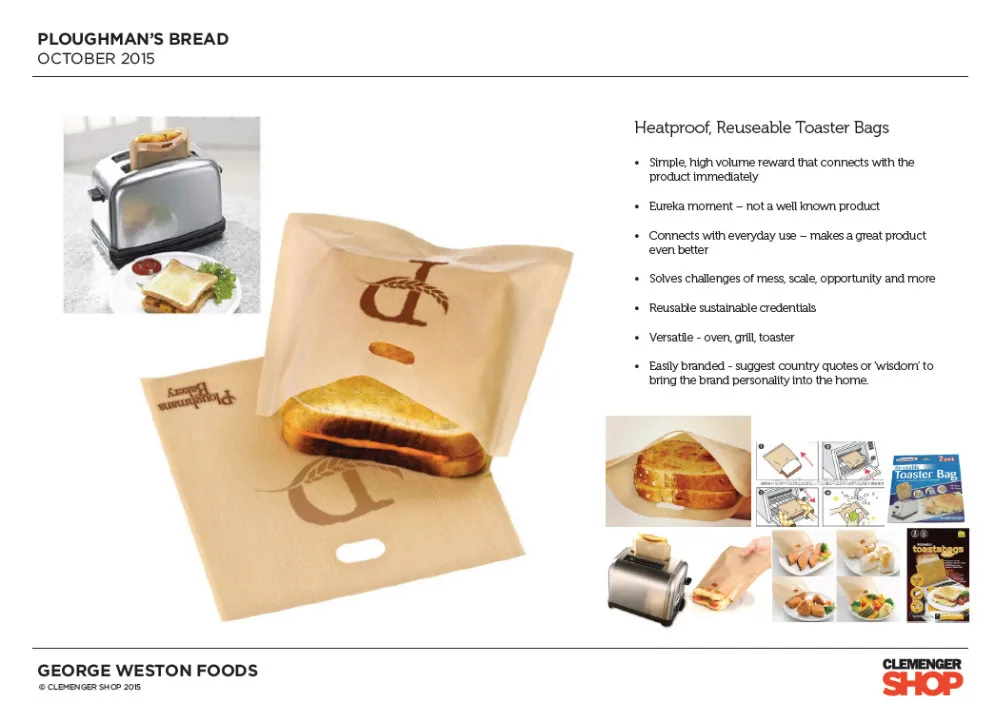 WALFOS 3 штуки 16*16,5 см термостойкие антипригарные мешки для тостов хлеба Сэндвич Гриль для хлеба пакеты для микроволновой печи многоразовые тостерные сумки